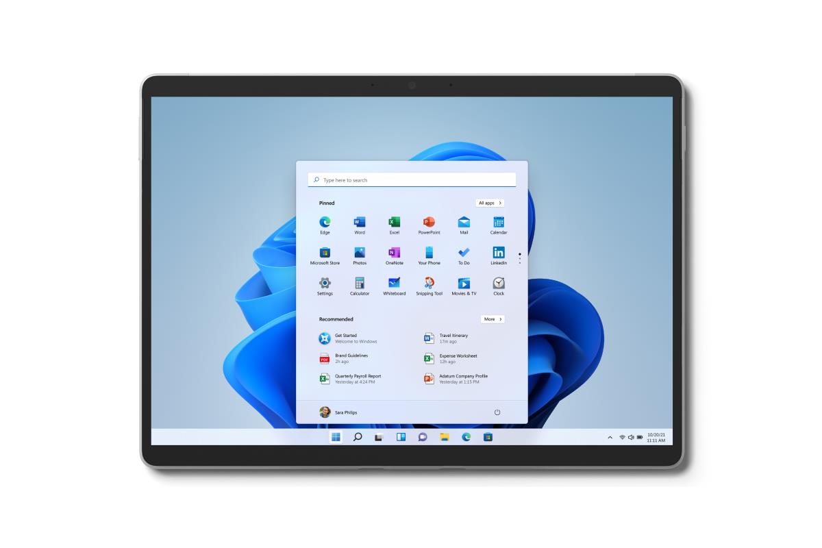 Surface Pro 8 - 13in Touchscreen - i5 1145g7 - 8GB Ram - 128GB SSD - Win10 Pro - Platinum - Iris Xe Graphics - At/be/fr