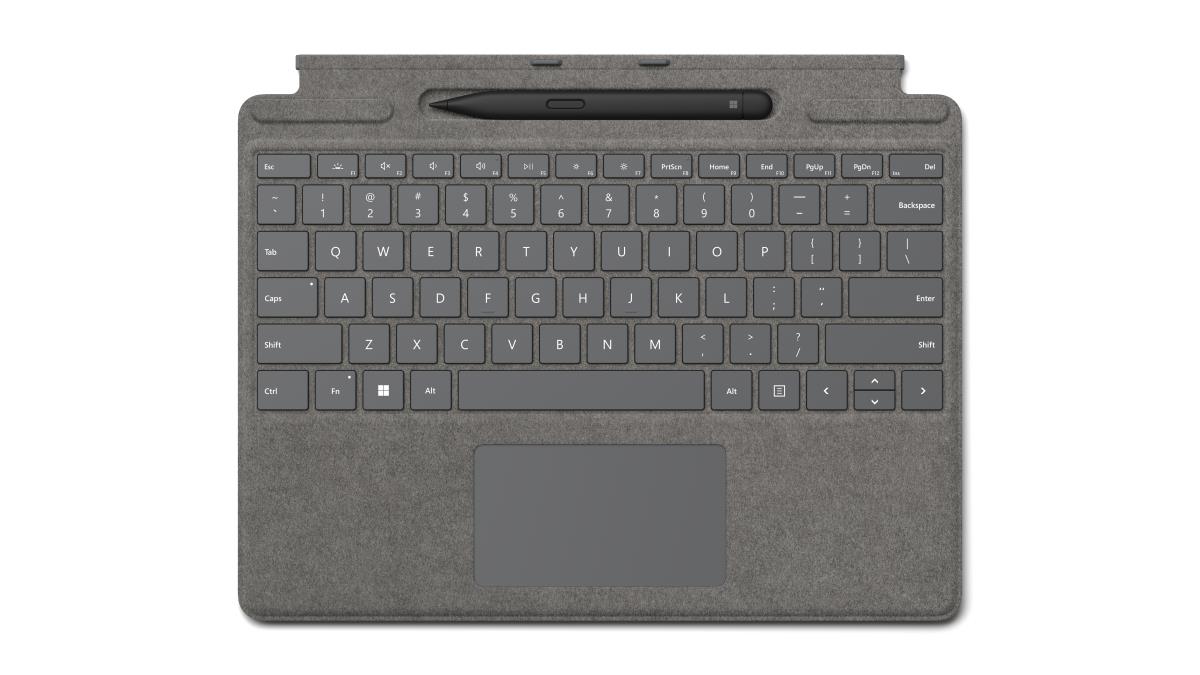 Surface Pro Signature Keyboard With Slim Pen 2 - Platinum - Qwertzu Swiss-lux