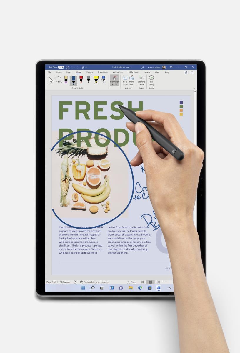 Surface Pro 8 - 13in Touchscreen - i5 1145g7 - 8GB Ram - 128GB SSD - Win11 Pro - Platinum - Iris Xe Graphics