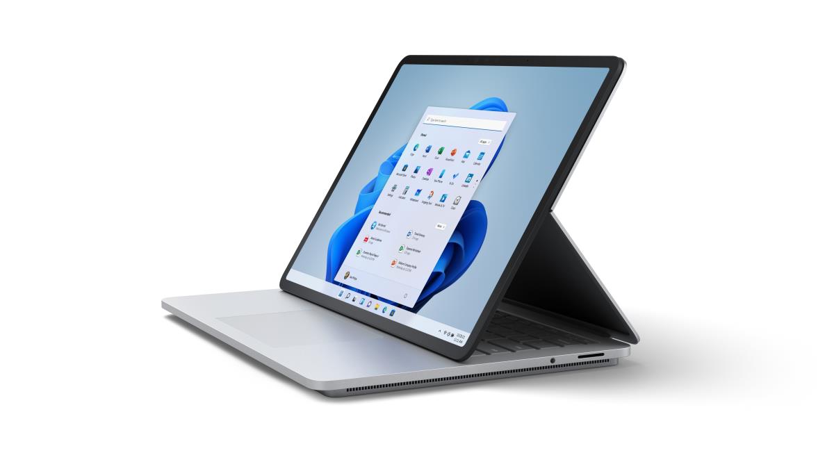 Surface Laptop Studio - 14.4in Touchscreen - i7 11370h - 16GB Ram - 512GB SSD - Win10 Pro - Platinum - Qwerty Int'l - GeForce Rtx 3050 Ti