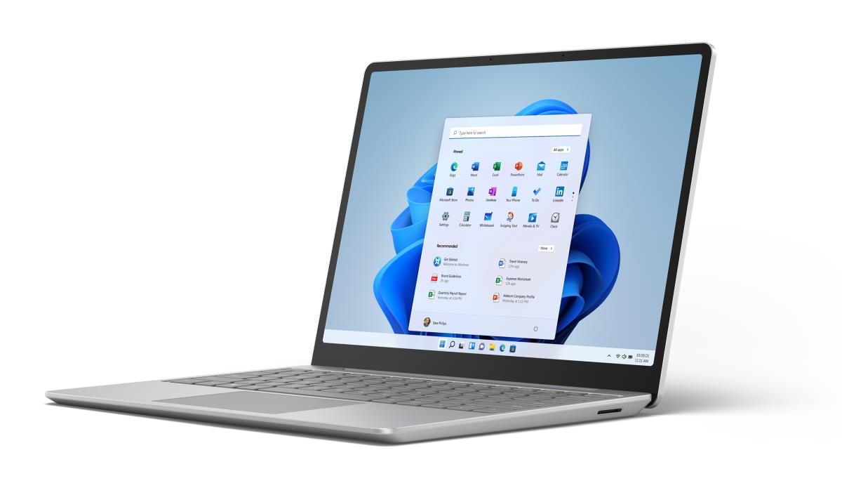 Surface Laptop Go 2 - 12.4in Touchscreen - i5 1135g7 - 8GB Ram - 256GB SSD - Win11 Pro - Platinum - Azerty Belgian - Iris Xe Graphics
