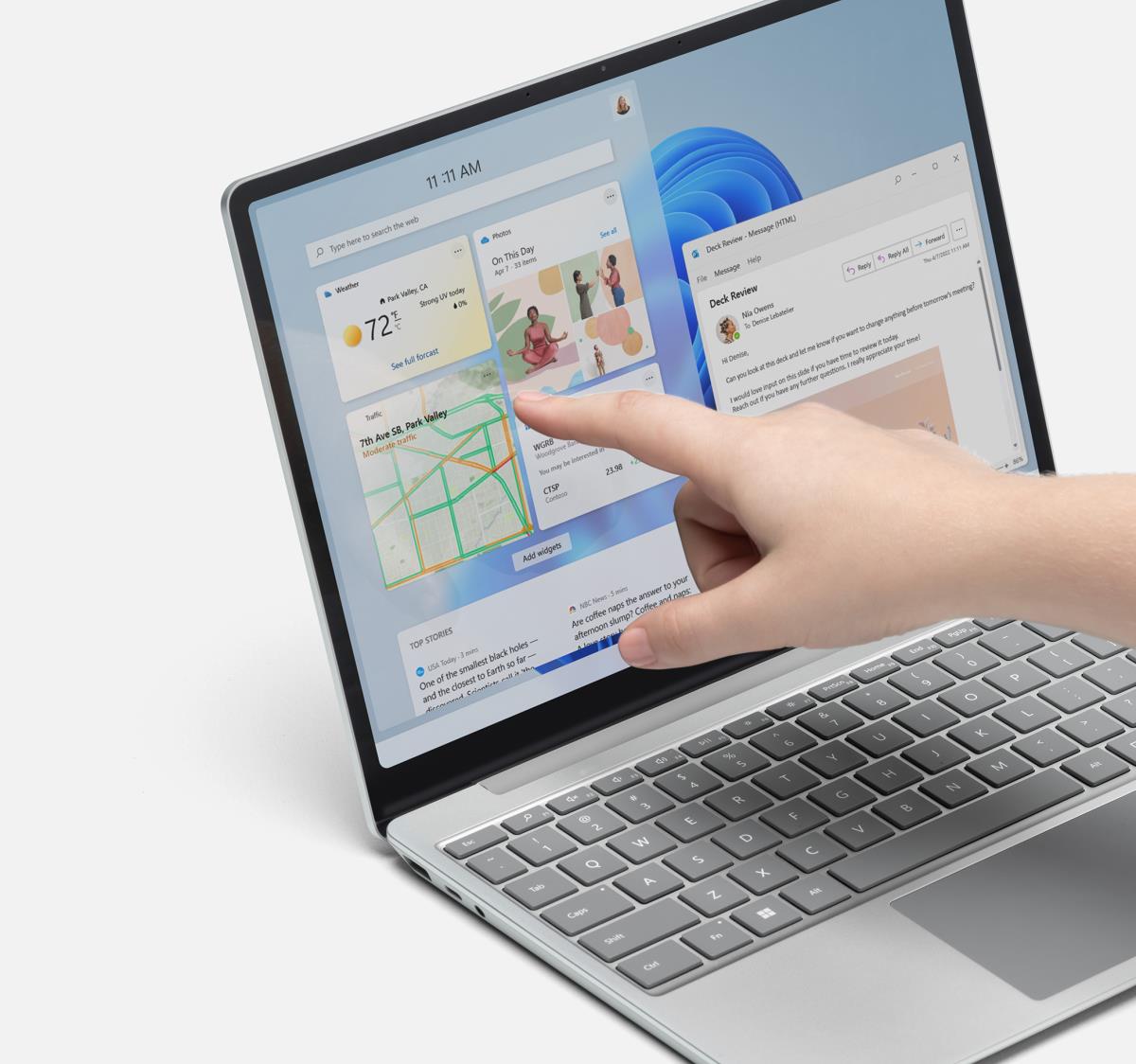 Surface Laptop Go 2 - 12.4in Touchscreen - i5 1135g7 - 16GB Ram - 256GB SSD - Win11 Pro - Platinum - Azerty Belgian - Iris Xe Graphics