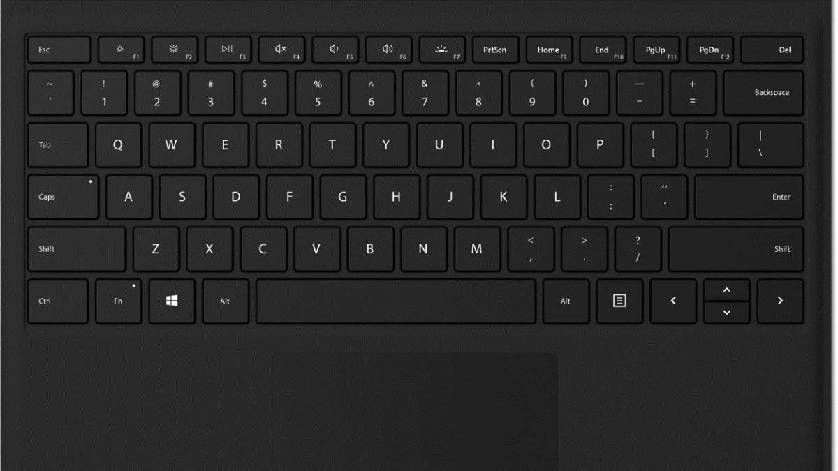 Surface Pro Type Cover - Black - Qwertzu Swiss-lux Demo