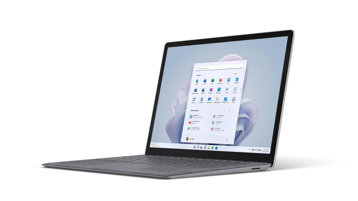 Surface Laptop 5 - 13in Touchscreen - i7 1265u - 16GB Ram - 512GB SSD - Win10 Pro - Platinum - Qwertzu Swiss-lux - Iris Xe Graphics