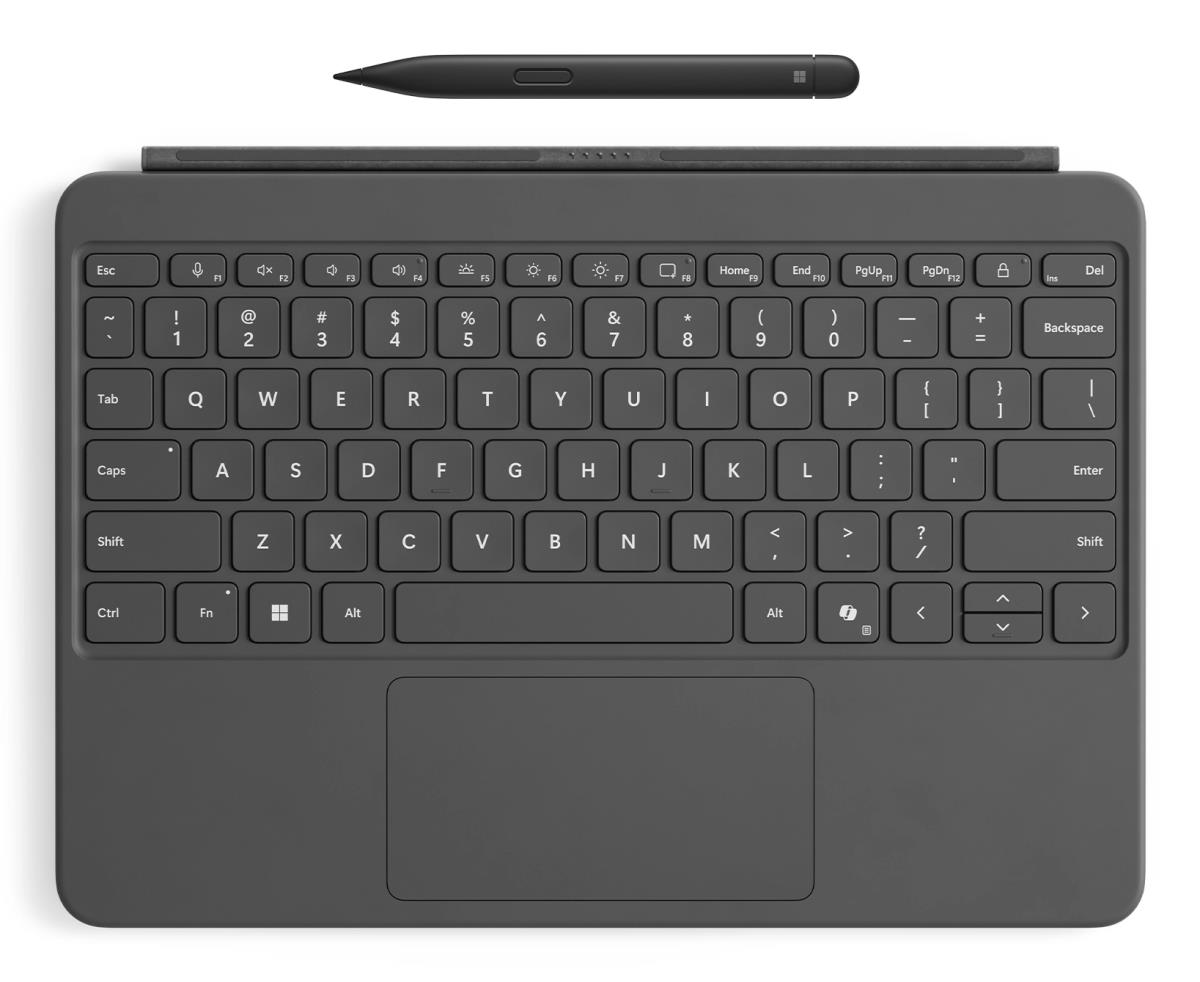 Surface Pro For Business 12in Keyboard Type Cover With Slim Pen - Slate - Azerty Belgian