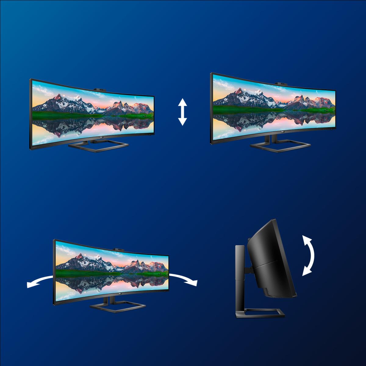 Desktop USB-c Curved Monitor - 499p9h - 49in - 5120 X 1440
