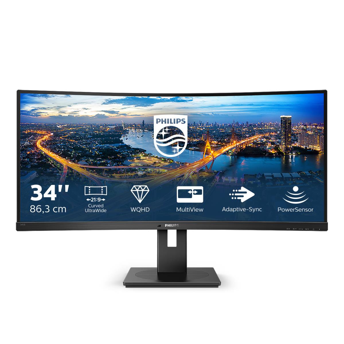 Curved Monitor - 345b1c - 34in - 3440x1440 - W-led Wqhd
