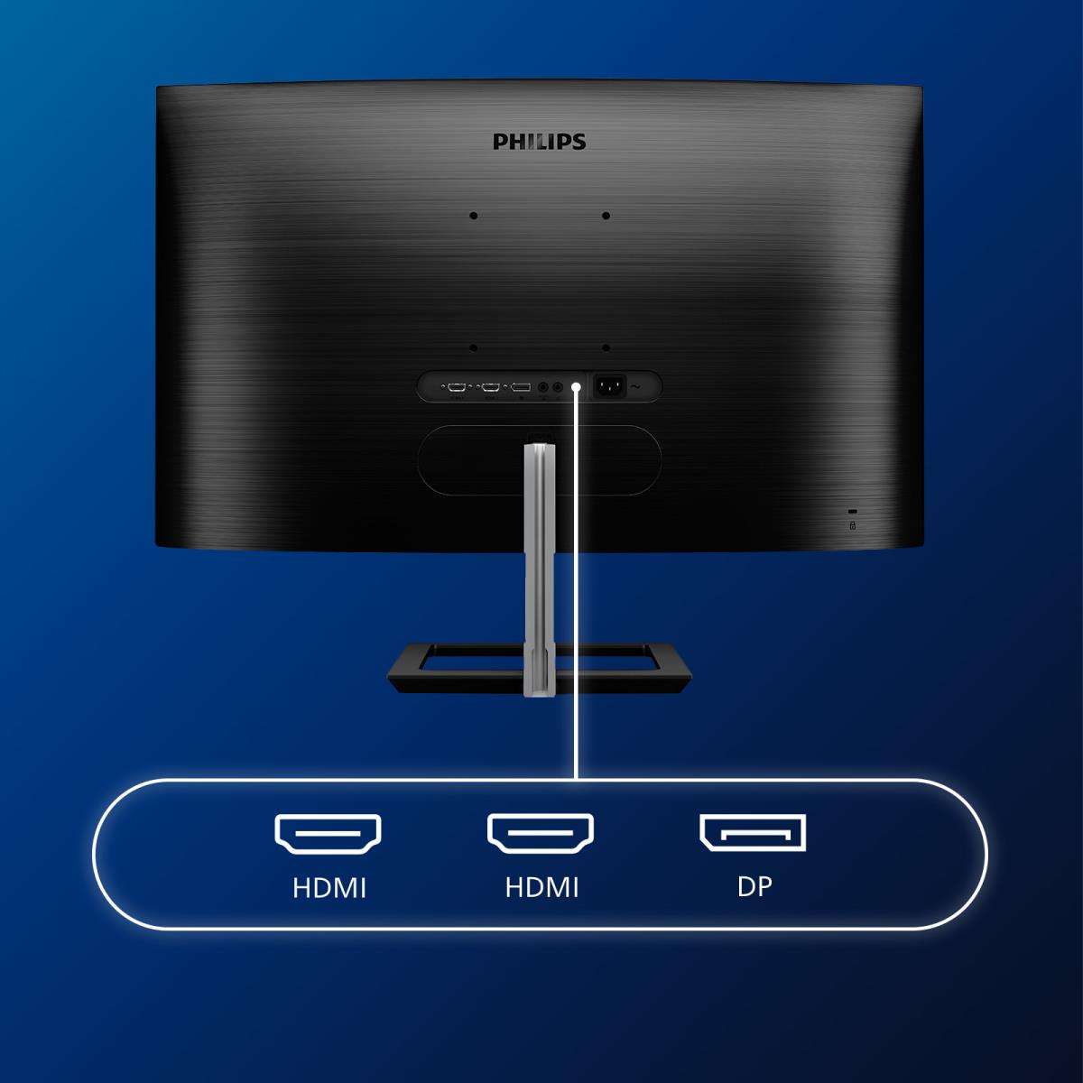 Curved Monitor - 328e1ca - 32in - 3840 X 2160 - 4k Uhd E-line