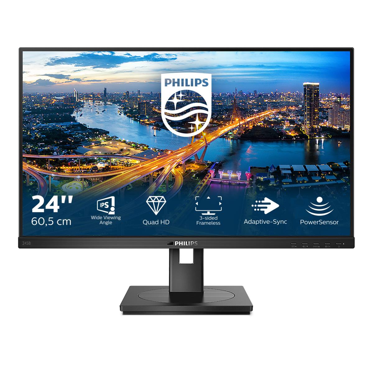 Desktop Monitor - 245b1 - 24in - 2560 X 1440 - With Powersensor
