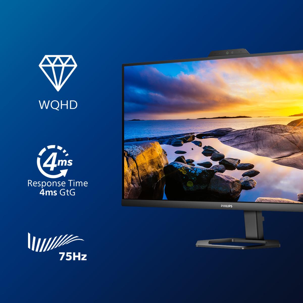 Desktop USB-c Monitor - 27e1n5600he - 27in - 2560 X 1440 Qhd 5000 Series With Windows Hello Webcam
