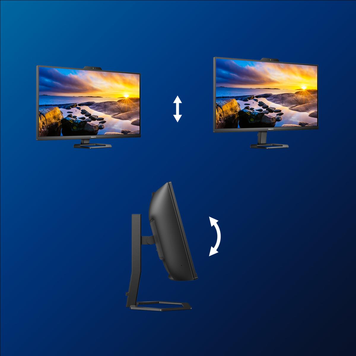 Desktop USB-c Monitor - 34e1c5600he - 34in - 3440x1440 - Wqhd With Windows Hello Webcam