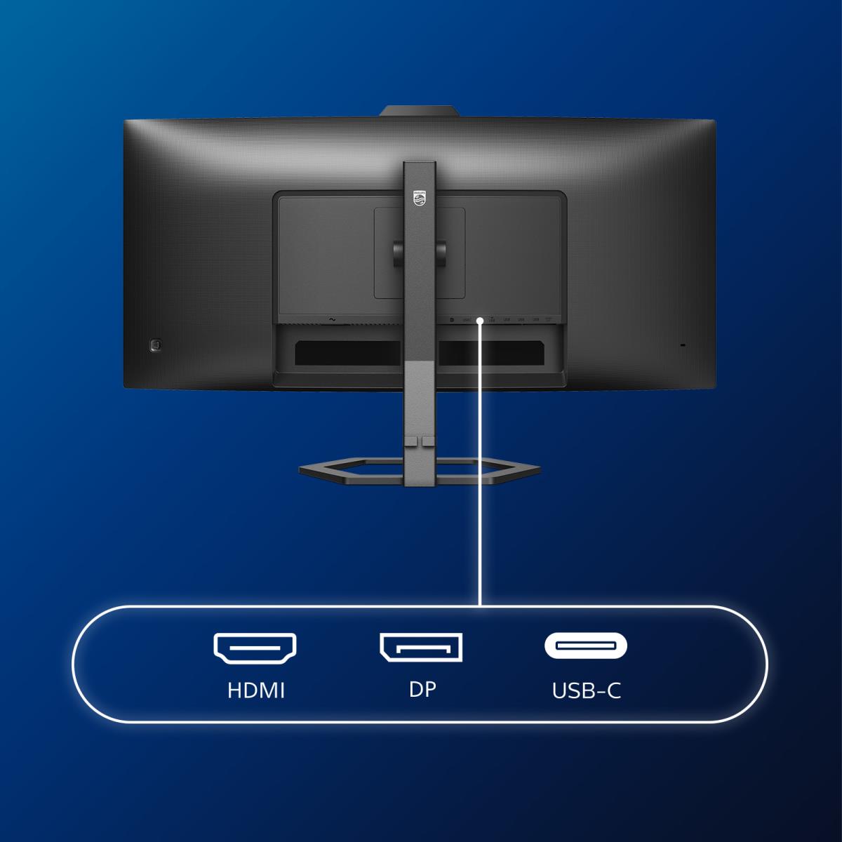 Desktop USB-c Monitor - 34e1c5600he - 34in - 3440x1440 - Wqhd With Windows Hello Webcam