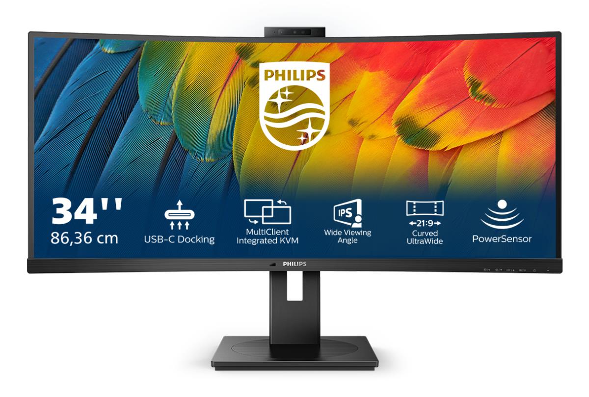 Desktop USB-c Curved Monitor - 34b1u5600ch - 34in - 3440x1440 - With Built-in Webcam