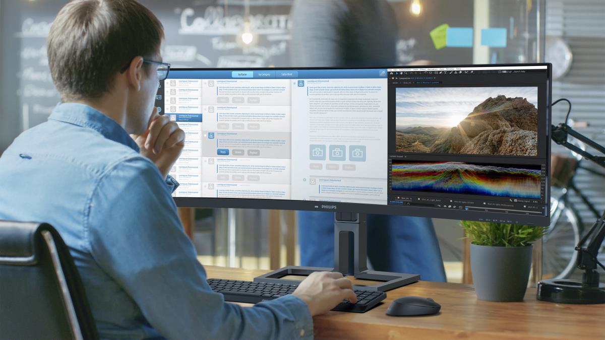 Desktop Curved USB-c Monitor - 45b1u6900c - 45in - 5120 X 1440 - Superwide