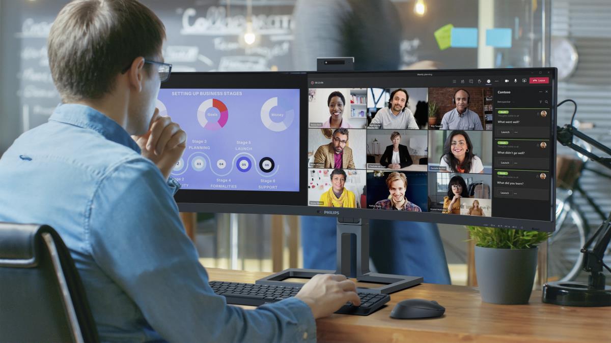 Desktop Curved USB-c Monitor - 45b1u6900ch - 45in - 5120 X 1440 - Superwide