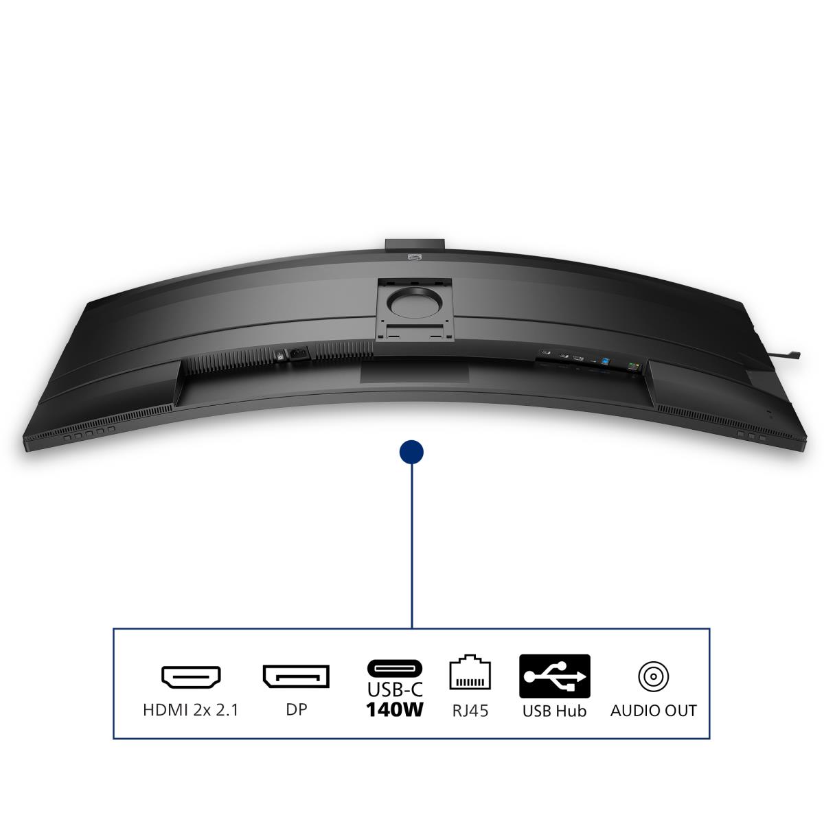 Large Format Curved USB-c Monitor - 49b2u5900ch - 49in - 5120 X 1440 - 32:9 Superwide Curved