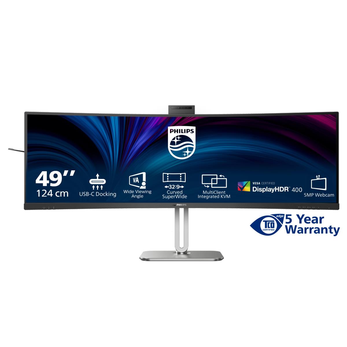 Large Format Curved USB-c Monitor - 49b2u5900ch - 49in - 5120 X 1440 - 32:9 Superwide Curved