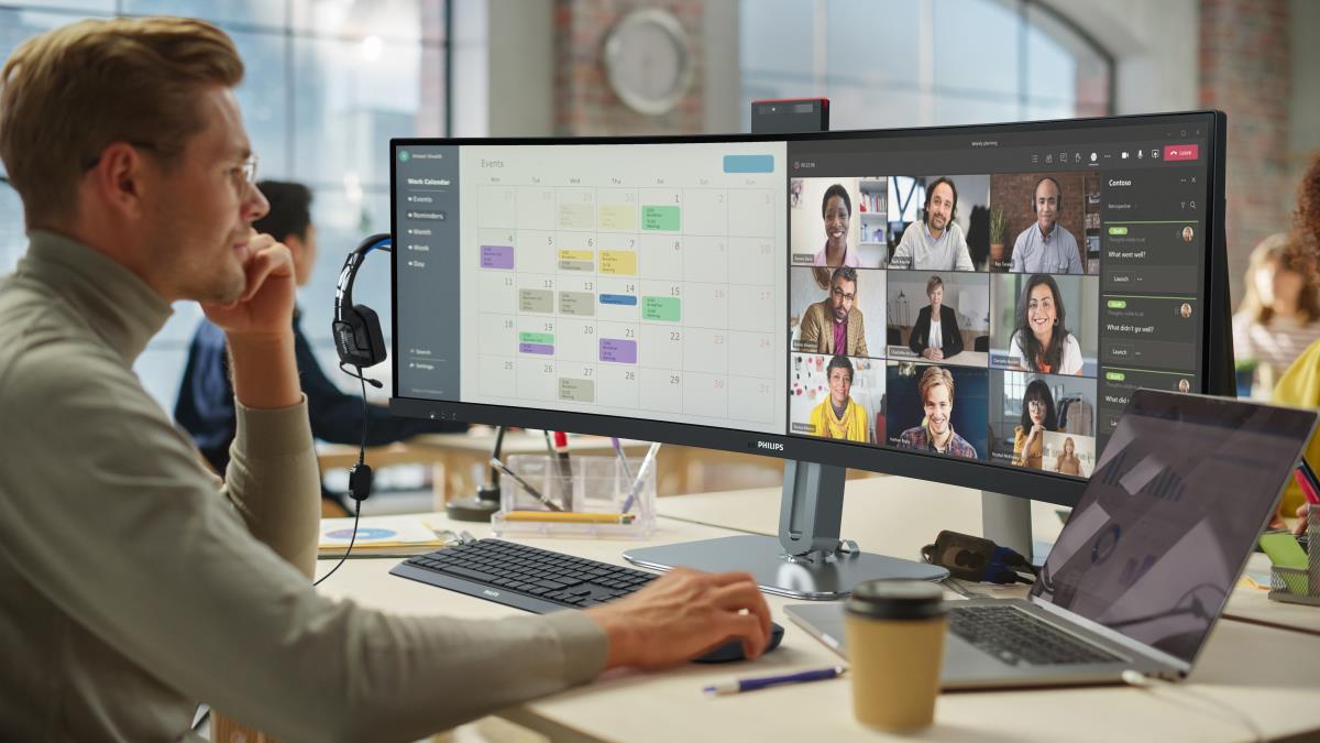 Large Format Curved USB-c Monitor - 49b2u5900ch - 49in - 5120 X 1440 - 32:9 Superwide Curved