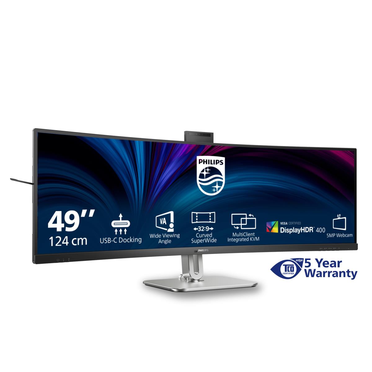 Large Format Curved USB-c Monitor - 49b2u5900ch - 49in - 5120 X 1440 - 32:9 Superwide Curved