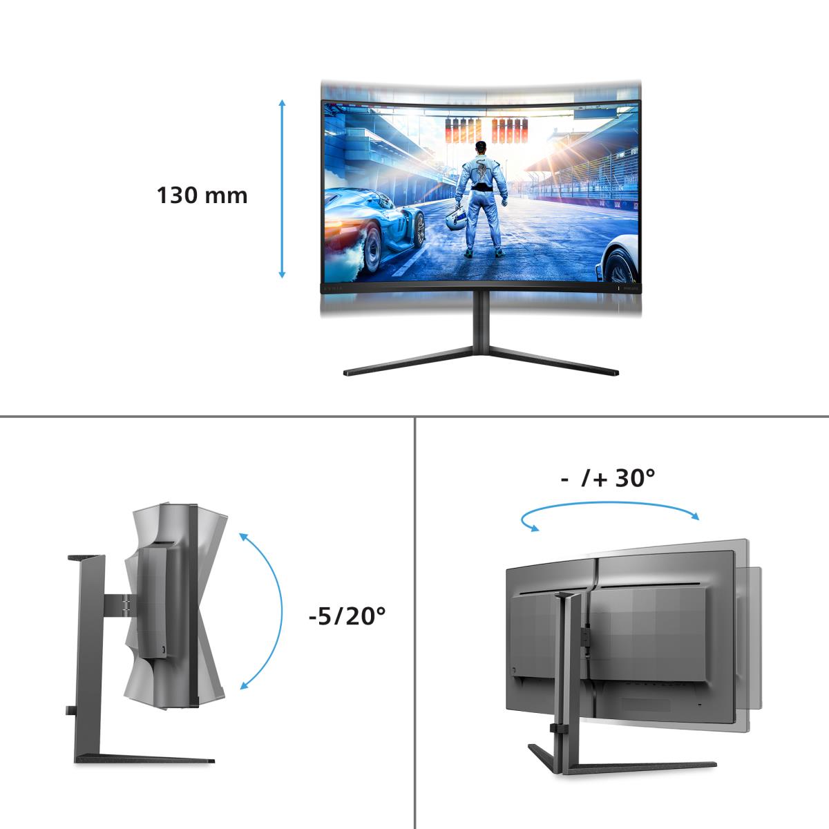 Curved Desktop Monitor - 32m2c5500w - 32in - 2560 X 1440 Quad Hd Gaming Monitor
