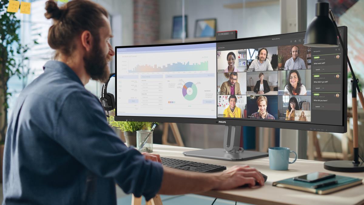 Curved USB-c Monitor - 49b2u6900ch - 49in - 5120 X 1440 - 32:9 Superwide Curved