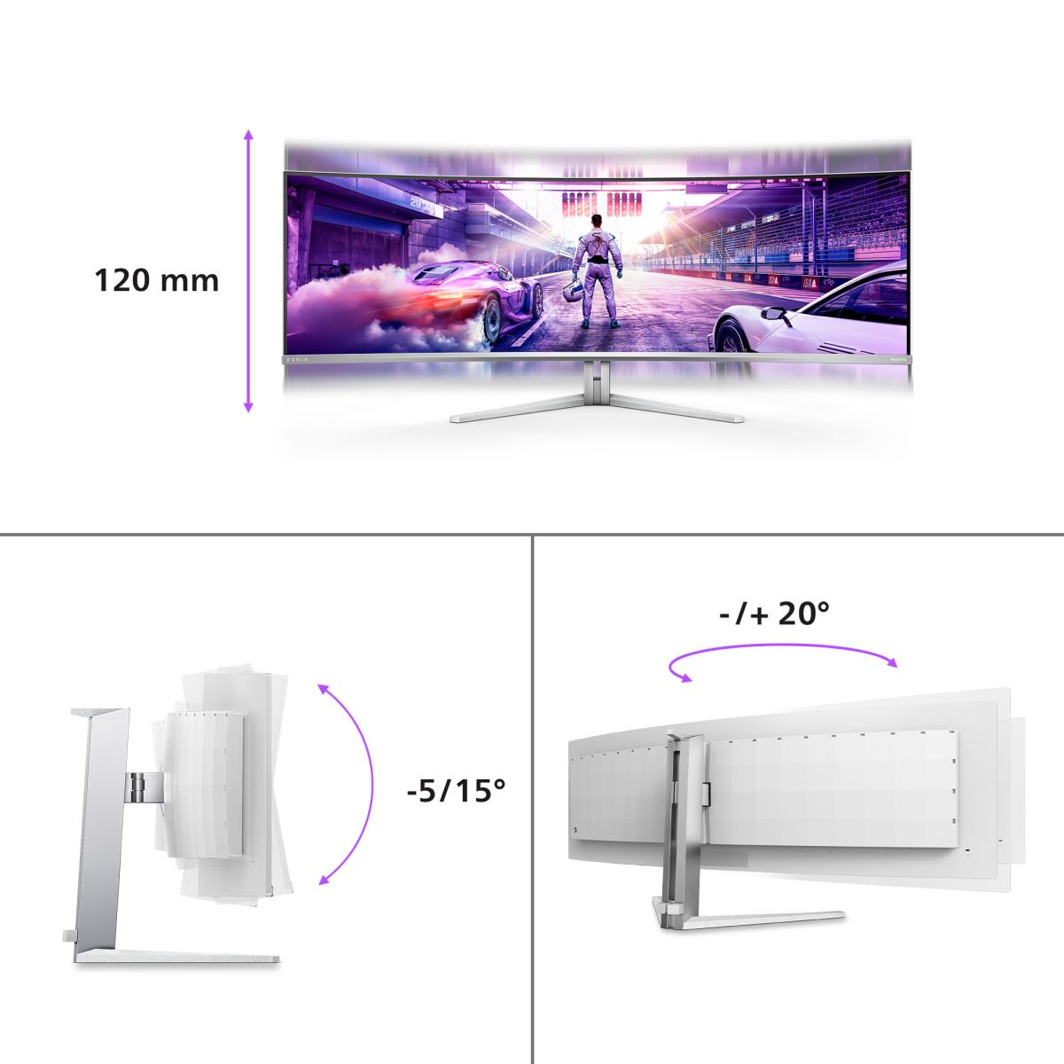 Desktop Curved Monitor - 49m2c8900l - 49in - 5120 X 1440 Qd Oled Gaming