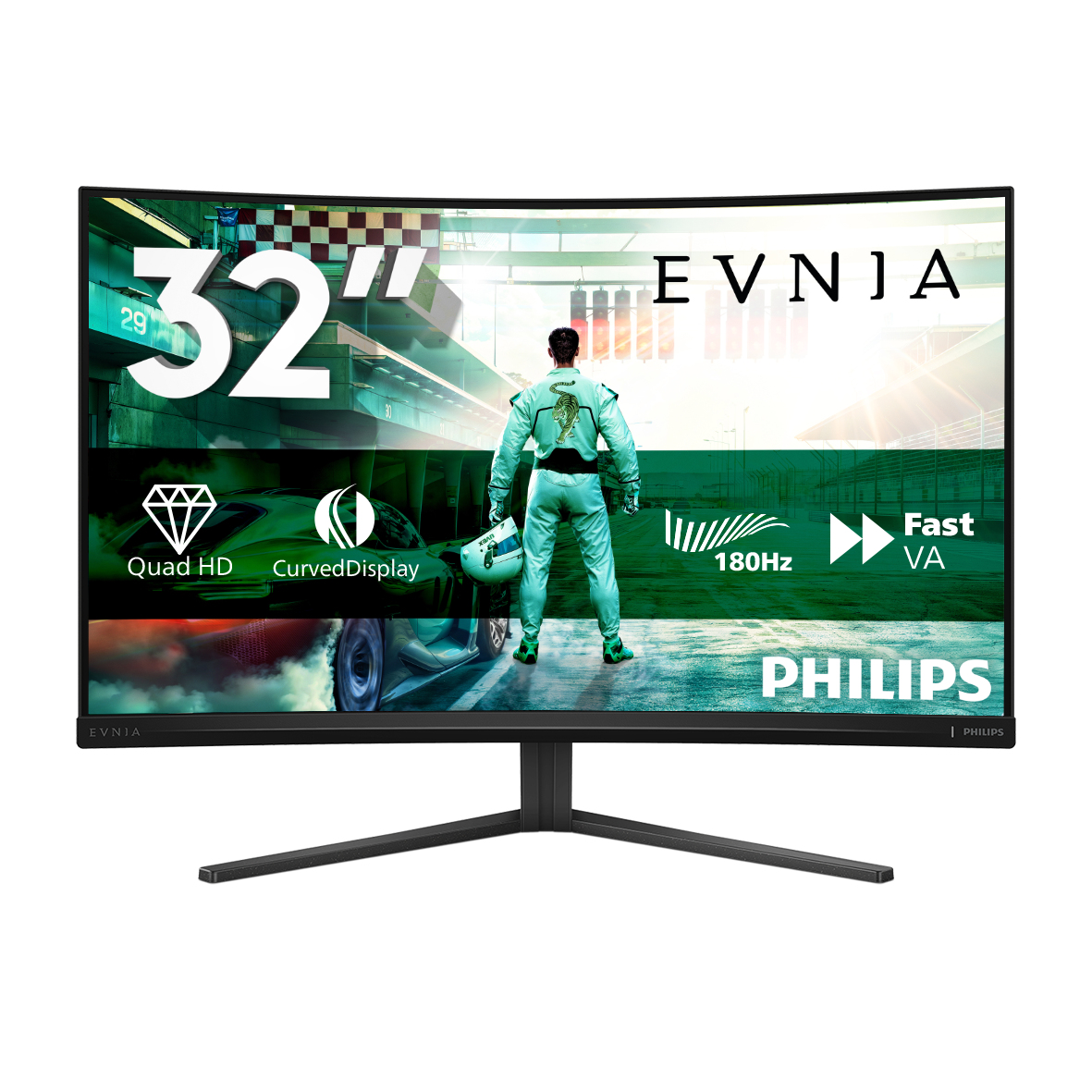 Curved Fast Va Gaming Desktop Monitor - 32m2c3500l - 32in - 2560 X 1440 Quad Hd Gaming Monitor