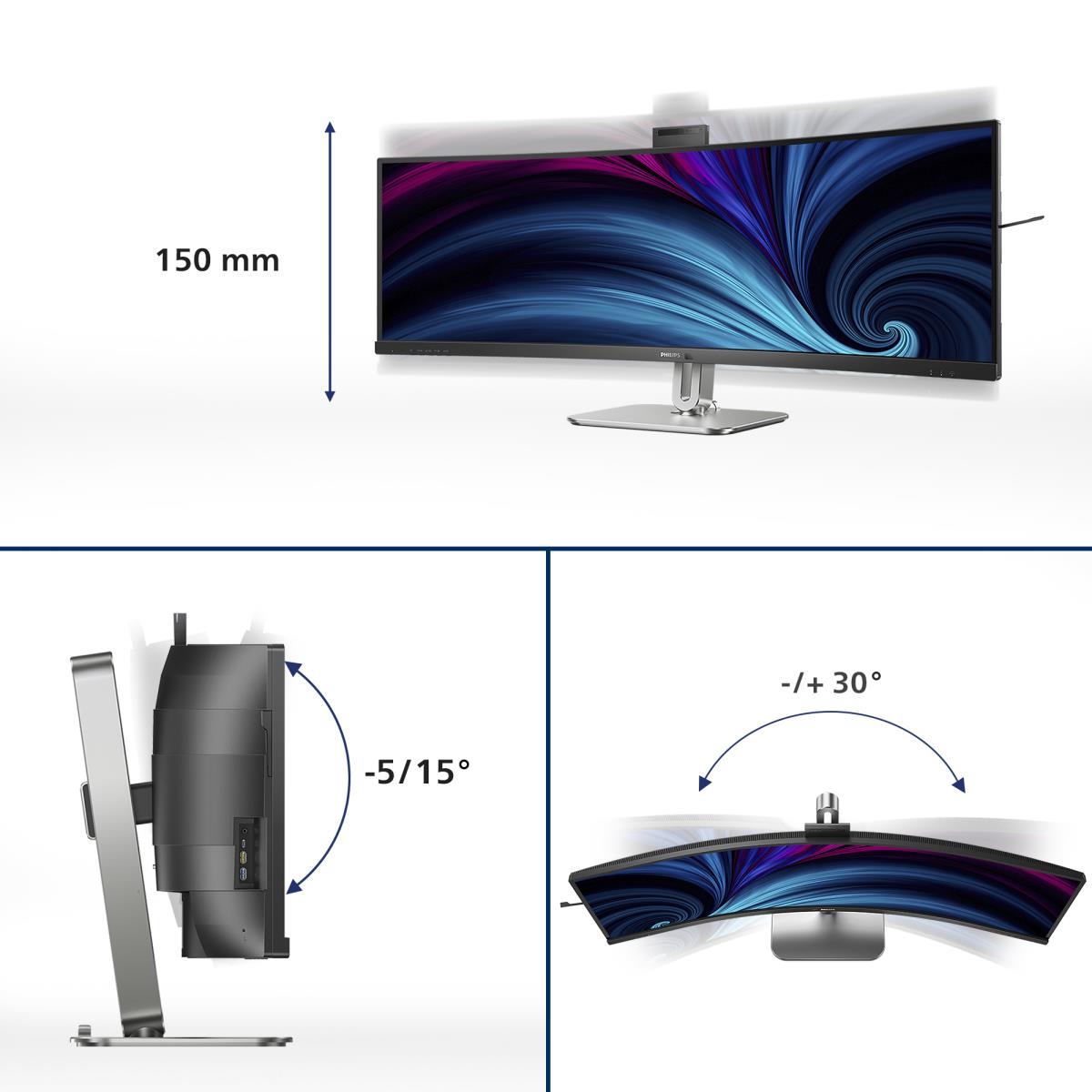 Curved Monitor - 49b2u6900ch - 49in - 5120 X 1440 - 32:9 Superwide Thunderbolt