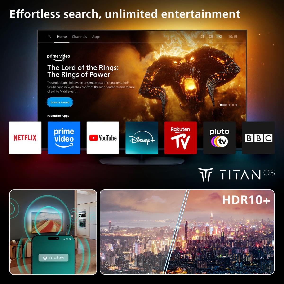 Smart Tv 65in 65pus8500 4k Ambilight