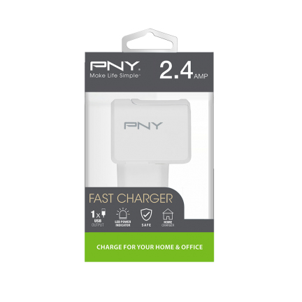 USB Eu Wall-charger 1-USB-ports 12w
