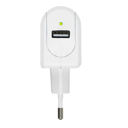 USB Eu Wall-charger 1-USB-ports 12w