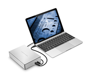 Lacie Porsche Desktop 4 TB 3.5 In USB C USB-c & C To A Cable Incl