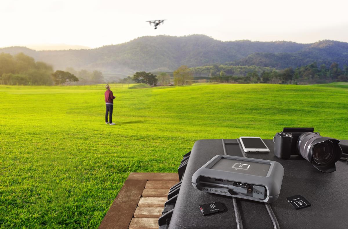 Lacie Dji Copilot 2TB USB-c With Sd Card Slot Backup On-set Solutions