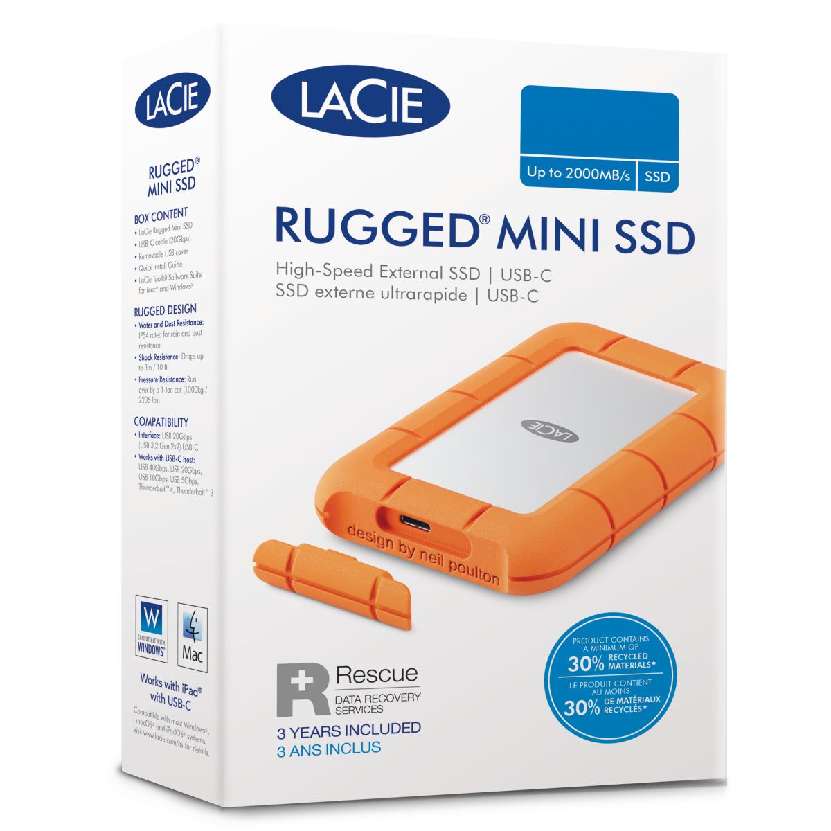 Lacie Rugged Mini 5TB 2.5in USB3.0