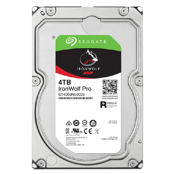 Ironwolf Pro Enterprise Nas 4TB Hard Drive 3.5in SATA 6gb/s 7200rpm