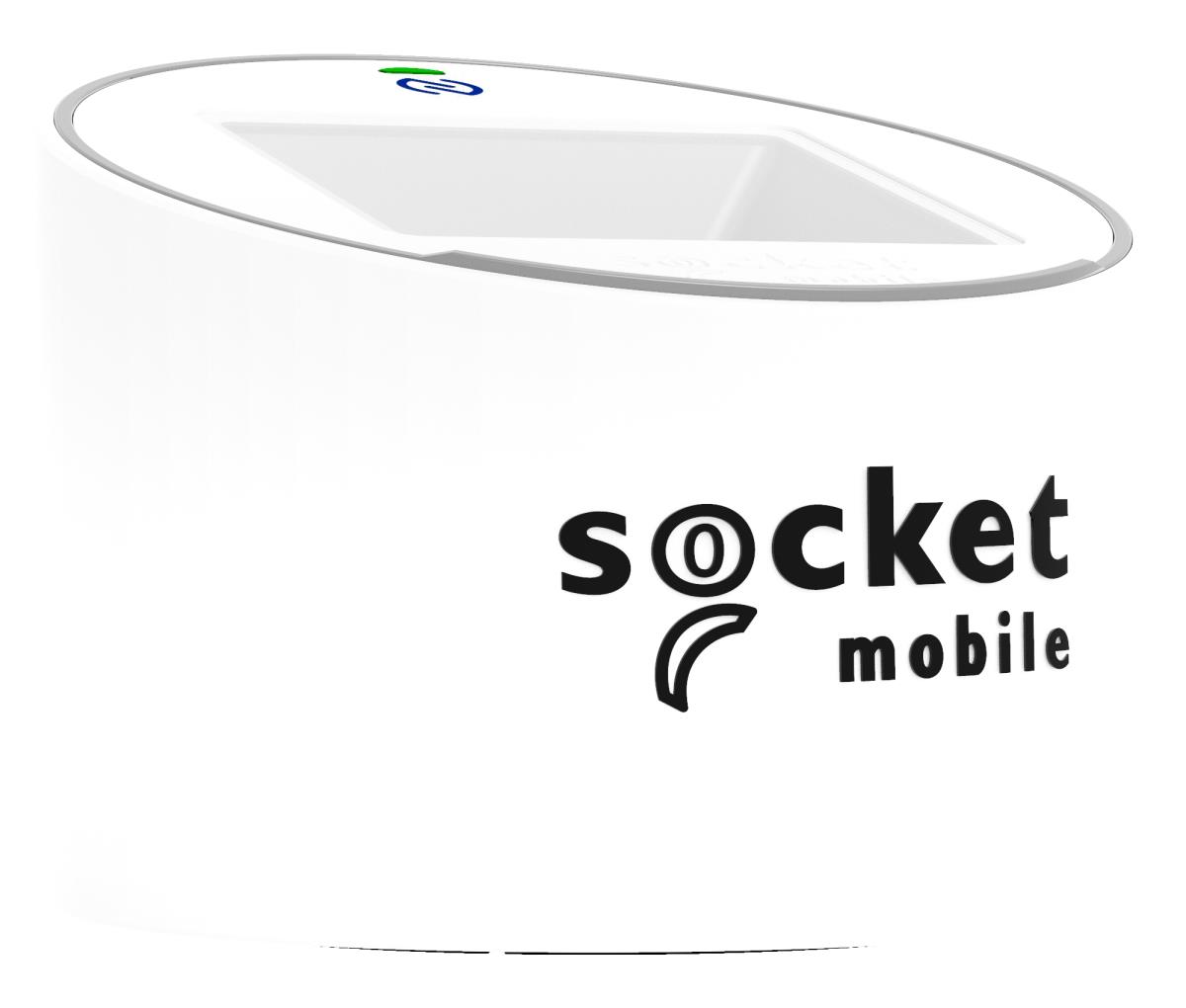 Socketscan S370 - Universal Nfc Qr Code Mobile Wallet Reader White W/secure Pad