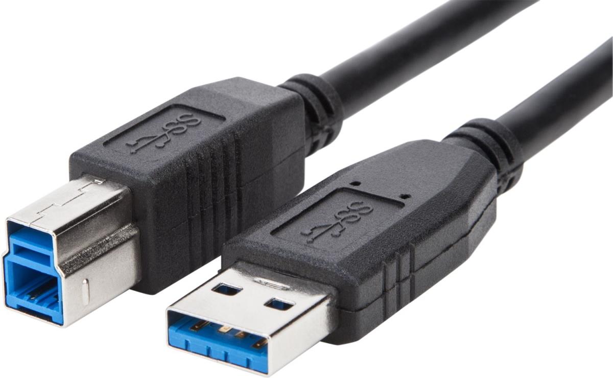 USB 3.0 A To B Cable 1m Black