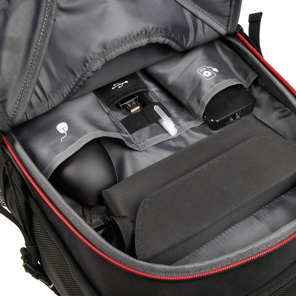 Strike - 17.3in Gaming Notebook Backpack - Black / Red