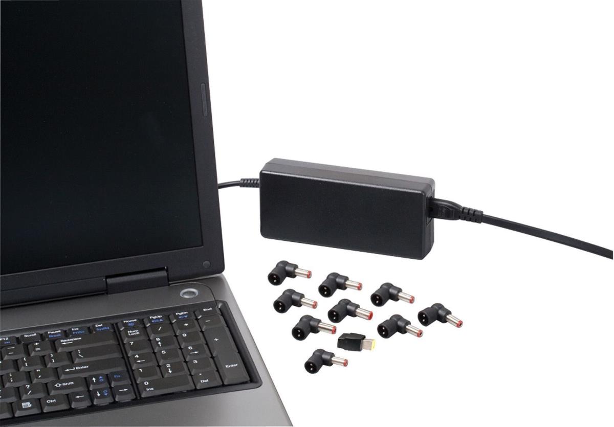90w Universal Laptop Charger (swiss Plug) Black
