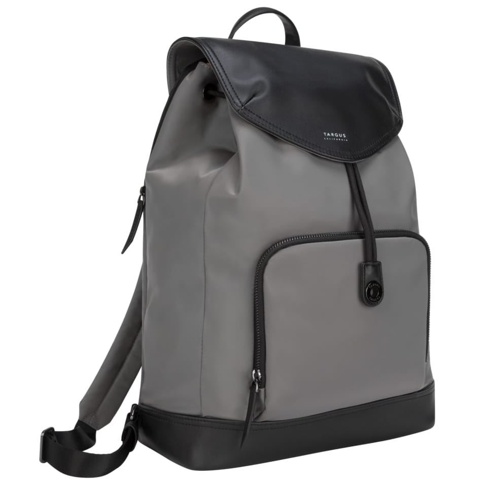 Newport Drawstring - 15in - Notebook Backpack - Grey