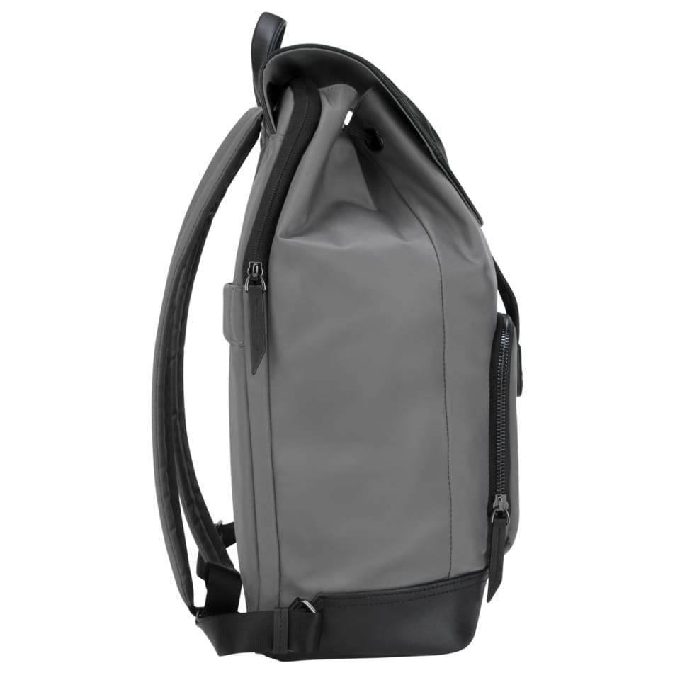 Newport Drawstring - 15in - Notebook Backpack - Grey