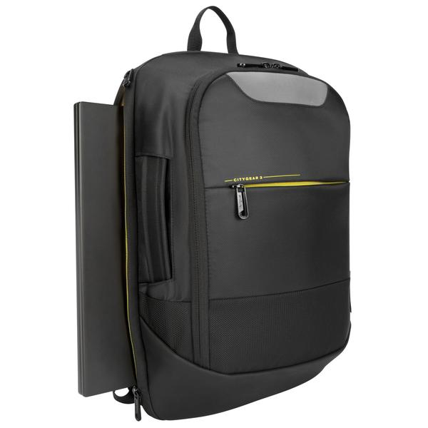 Citygear - 15.6in Convertible Laptop Backpack - Black