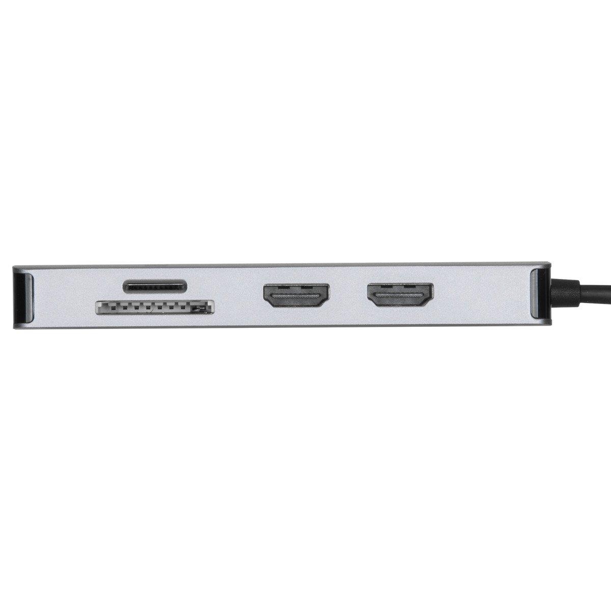 USB-c Universal Dual Hdmi 4k Docking Station With 100w Power Delivery Pass-thru