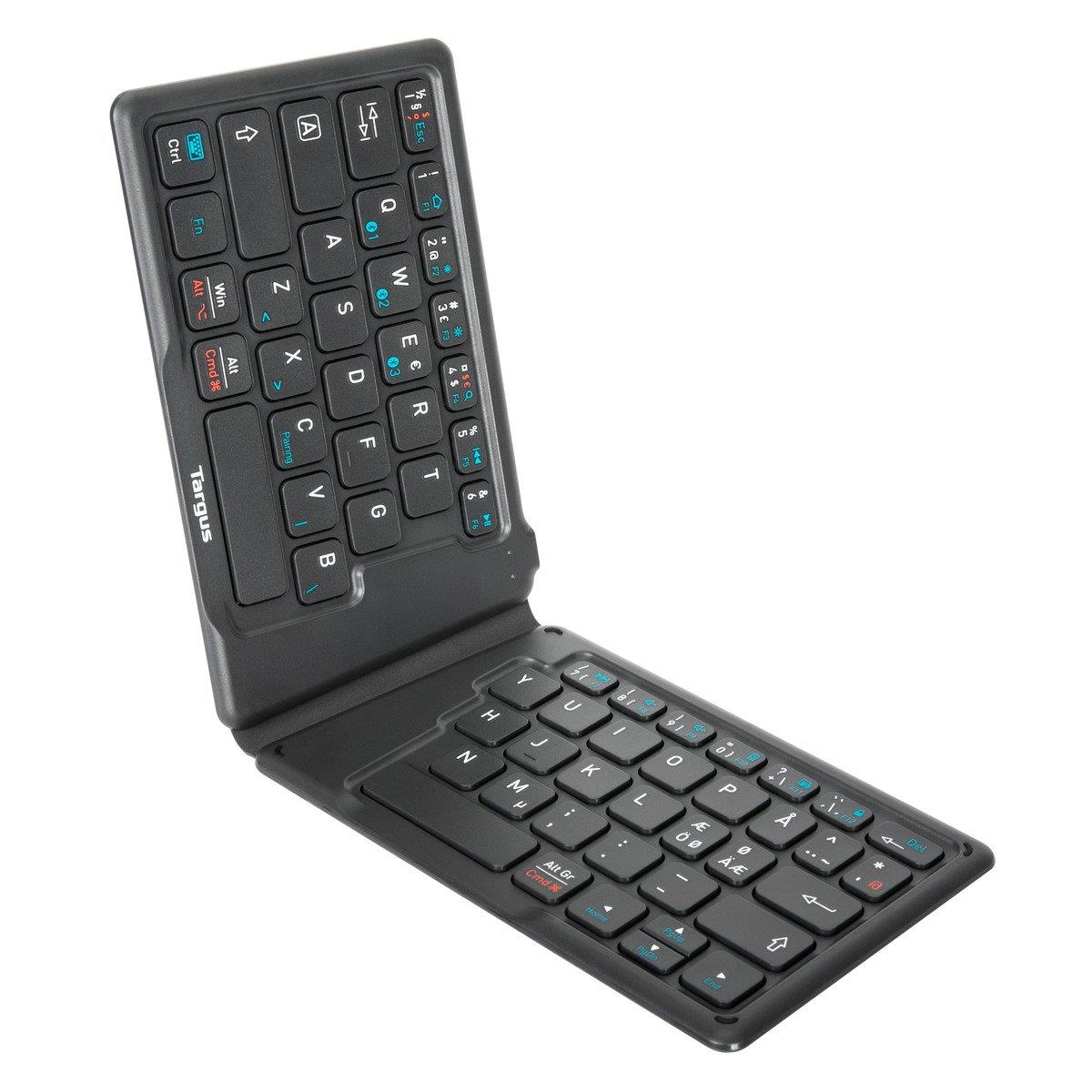 Anti Microbial Folding Ergonomic Tablet Keyboard - Qwerty Nordic