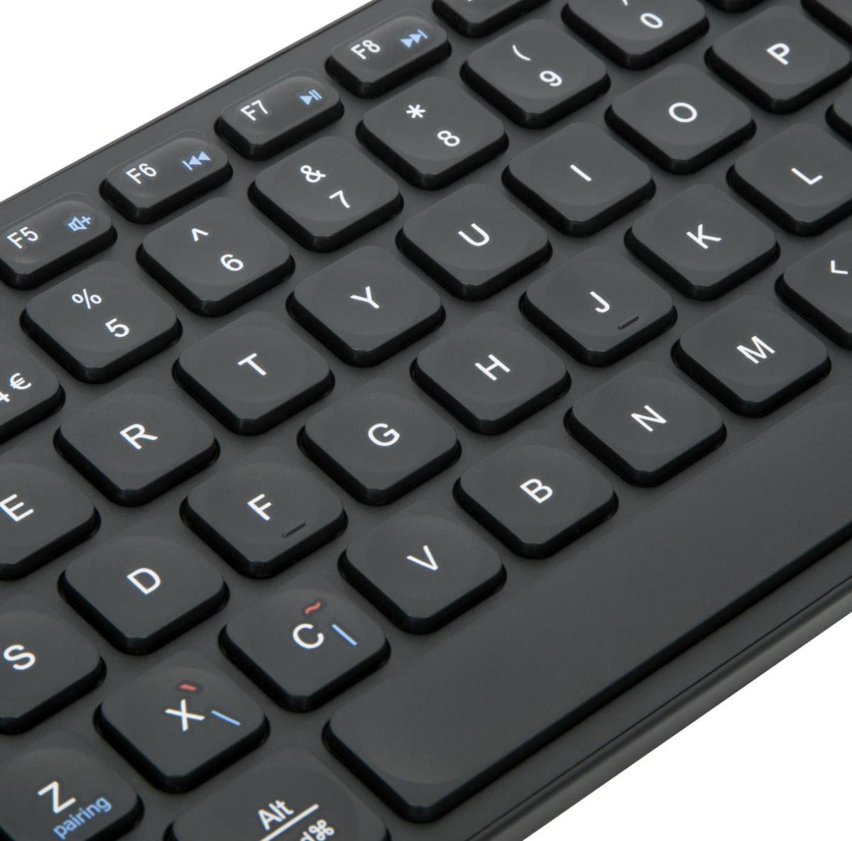 Compact Multi-device Bluetooth Antimicrobial Keyboard Qwerty (uk)