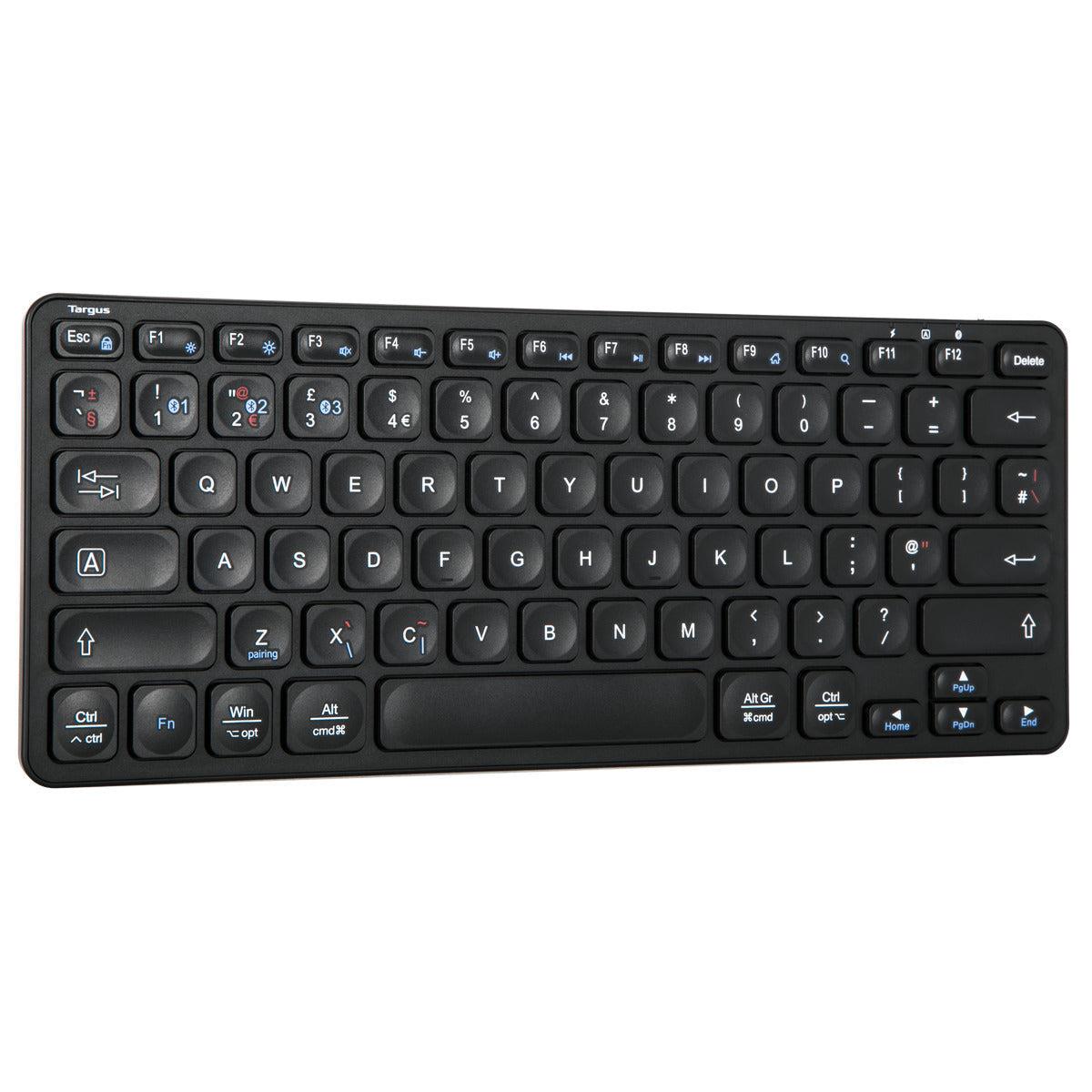Compact Multi-device Bluetooth Antimicrobial Keyboard Qwerty (uk)