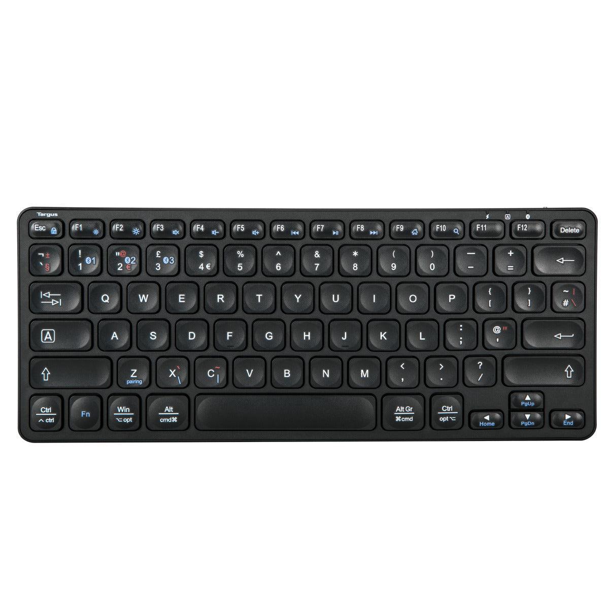 Compact Multi-device Bluetooth Antimicrobial Keyboard Qwerty (uk)