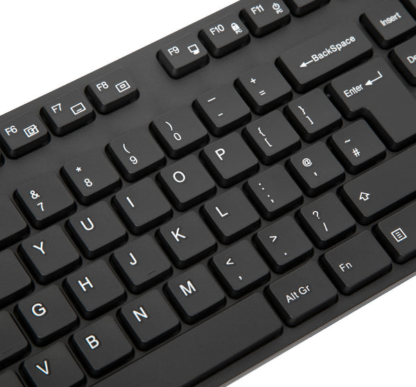Antimicrobial USB Wired Keyboard - Qwerty Uk