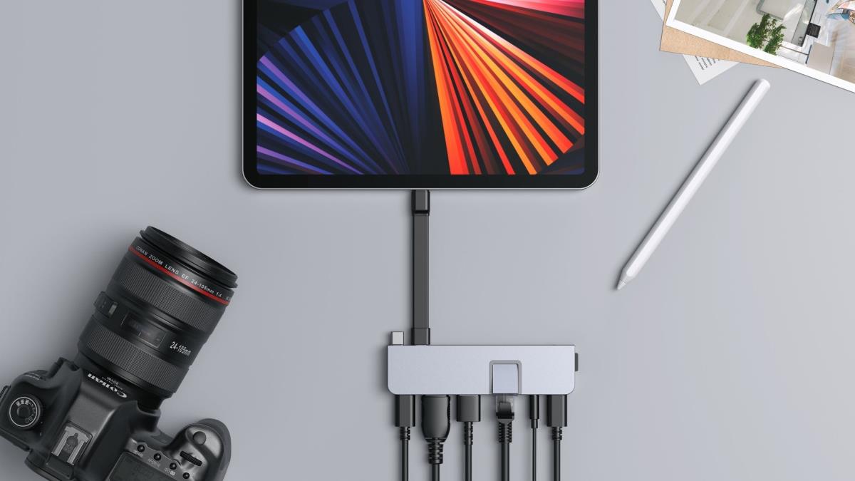 Hyper Drive Duo Pro 7-in-2 USB-c Hub - Grey