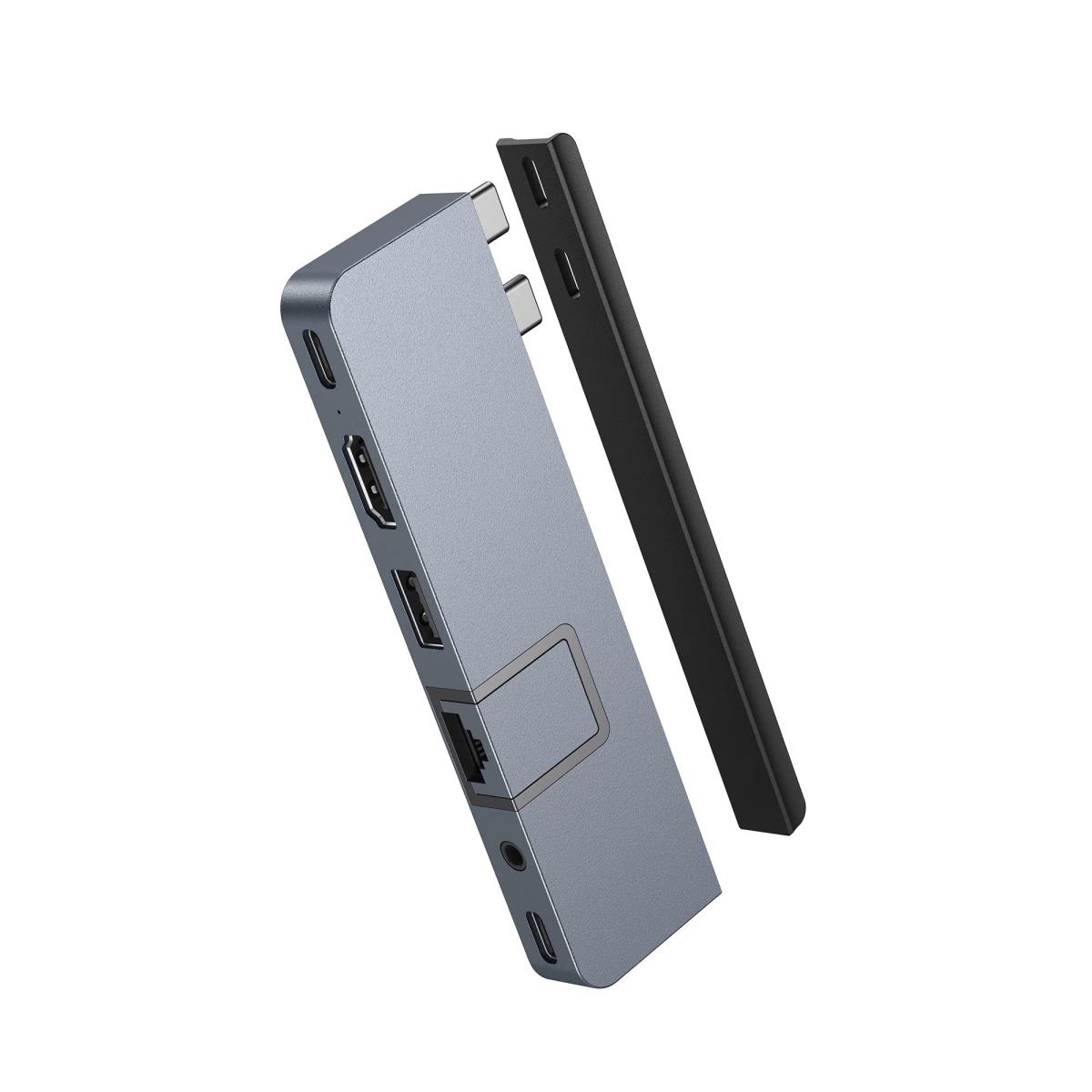 Hyper Drive Duo Pro 7-in-2 USB-c Hub - Grey